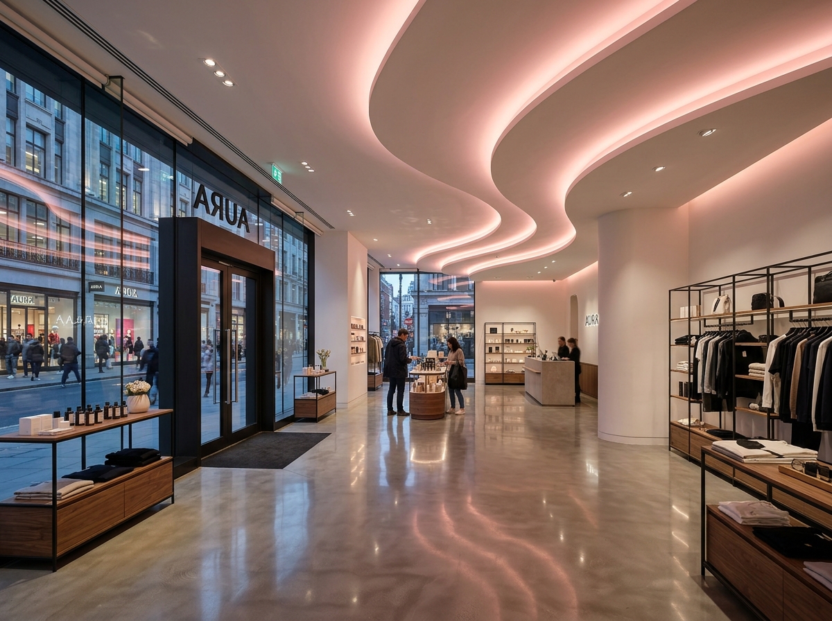 Retail build-out project interior